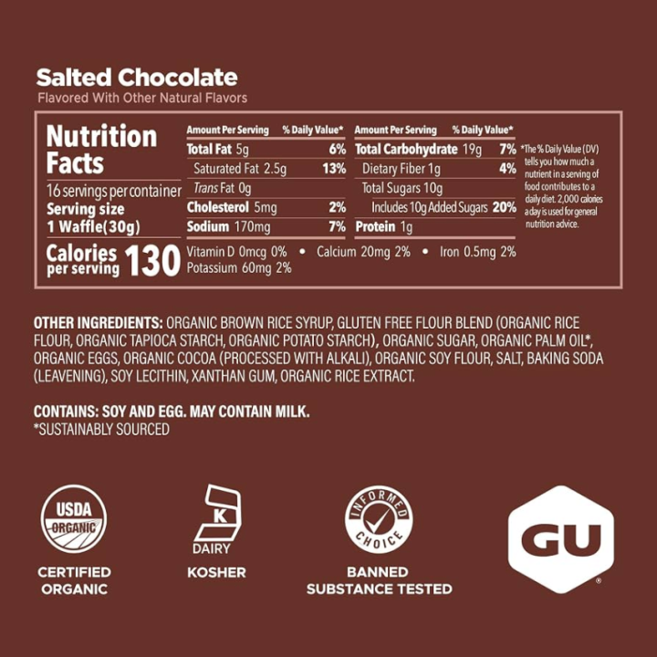 GU Energy Salted Chocolate Stroopwafel (1 waffle)