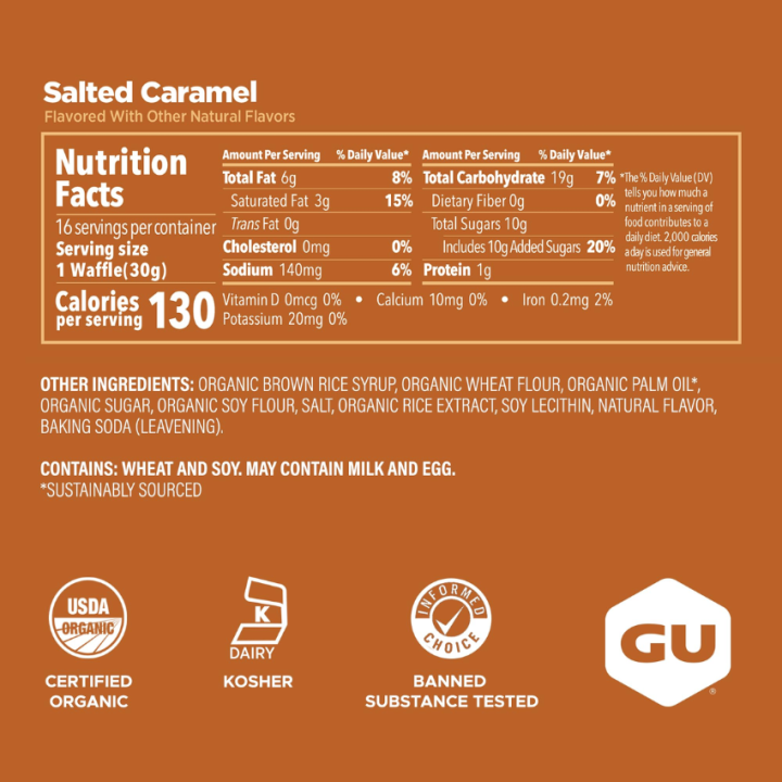 GU Energy Salted Caramel Stroopwafel (1 waffle)