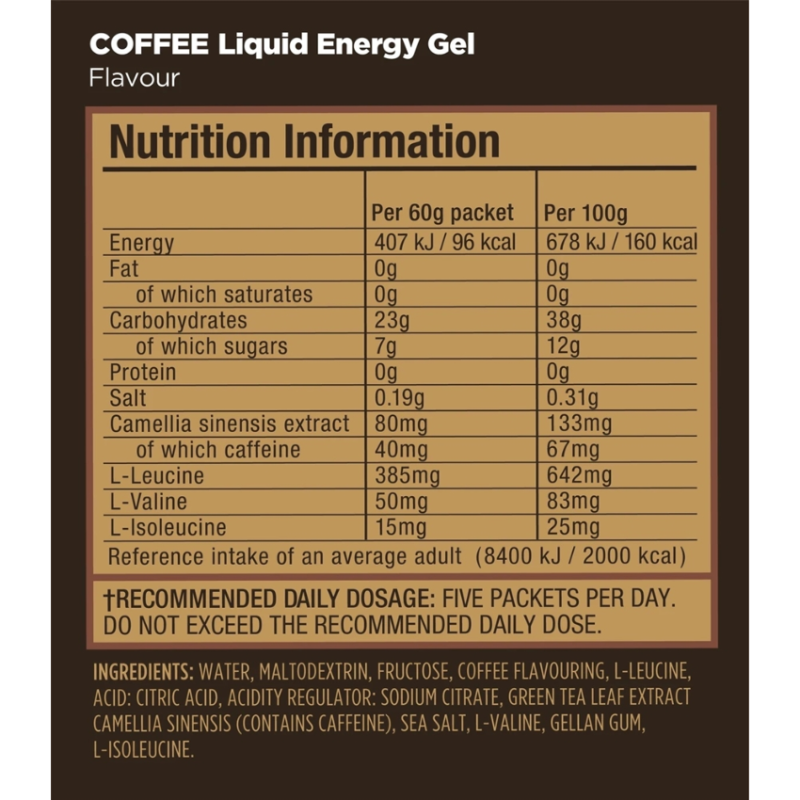 GU Liquid Energy Gel Coffee (1 gel)