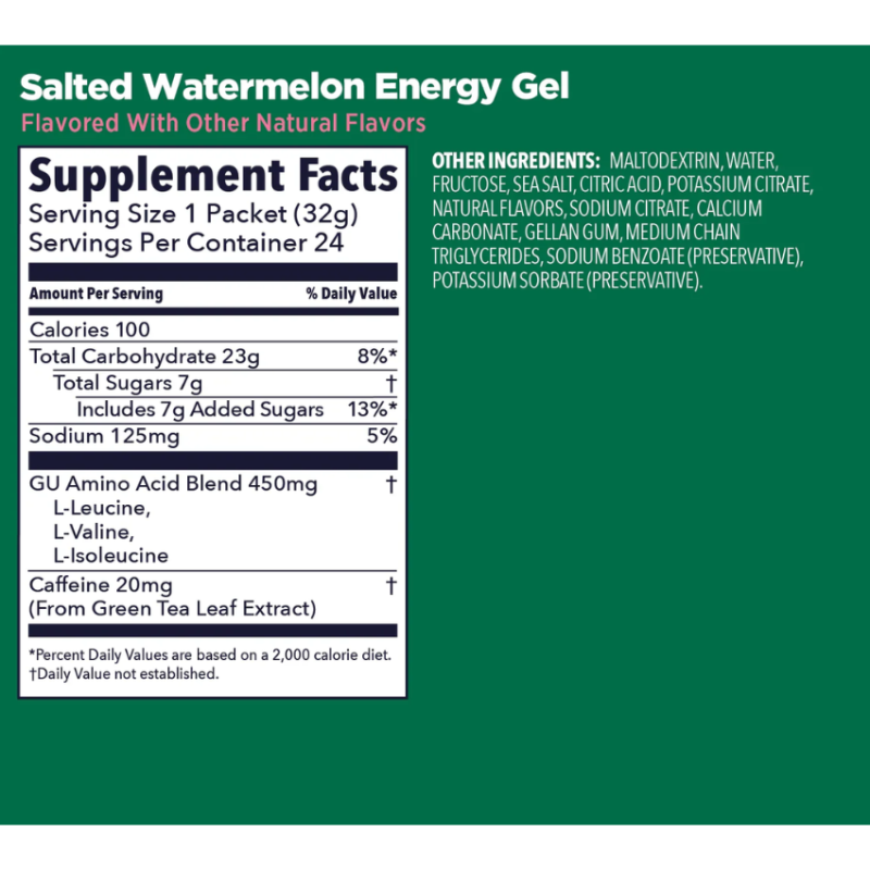 GU Energy Gel Salted Watermelon (1 gel)