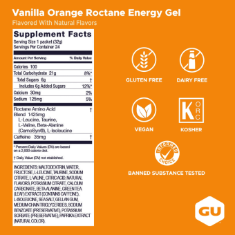 GU Roctane Energy Gel Vainilla Orange (1 gel)