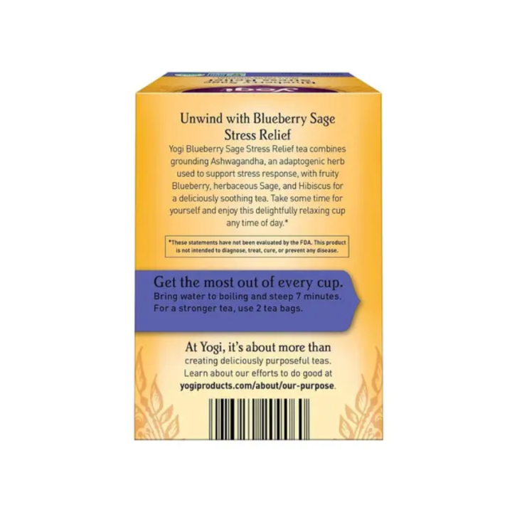 Blueberry Sage Stress Relief (16 tea bags)