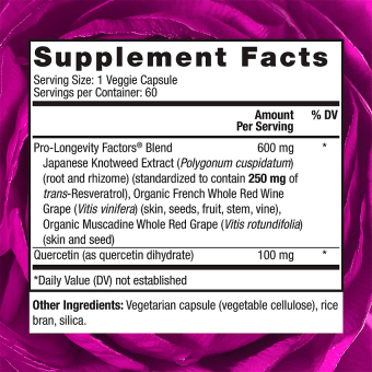 Resveratrol w/ Active Trans-Resveratrol - 250 mg (60 veg cap)