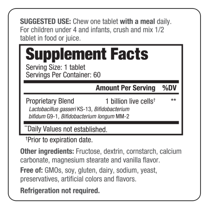 Kids Kyodophilus Probiotic 1 Bill (60 chew tabs)