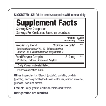 Kyo-Dophilus Probiotic w/ Enzymes 2 Bill (60 cap)