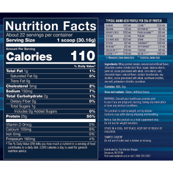 Whey Protein Isolate Cookies & Cream (22 serv) 1.5 lb