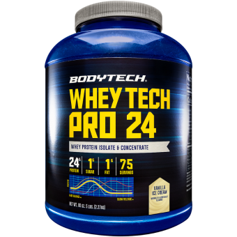 Whey Tech Pro 24 Vanilla Ice Cream (73 serv) 5 lb