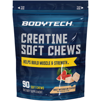 Bodytech Creatine Soft Chews Sweet Watermelon (90 chews)