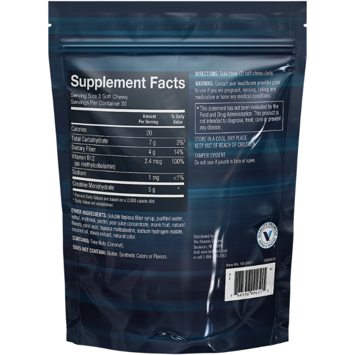 Bodytech Creatine Soft Chews Sweet Watermelon (90 chews)