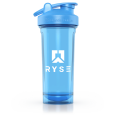 Ryse Shaker Bottle With Wire Whisk BlenderBall Light Blue (28 Fl Oz.)