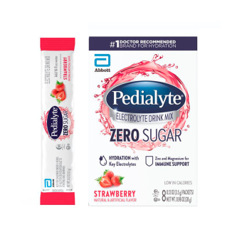 Pedialyte Zero Sugar Strawberry (8 sobres)