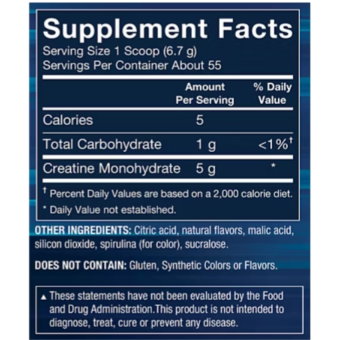 Creatine Monohydrate Powder Artic Blast 6.7 g (55 serv)