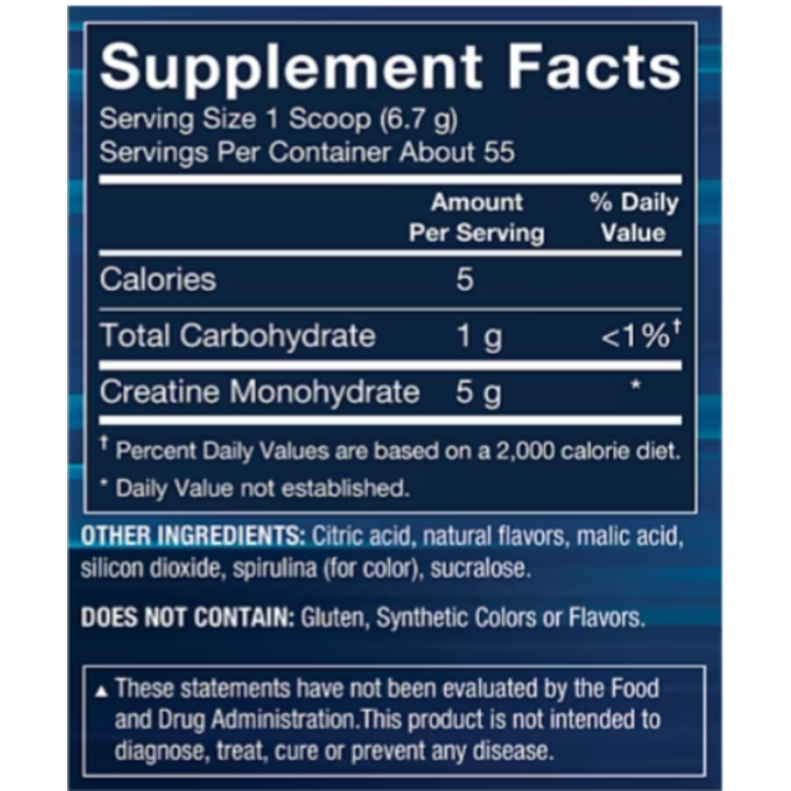 Creatine Monohydrate Powder Artic Blast 6.7 g (55 serv)
