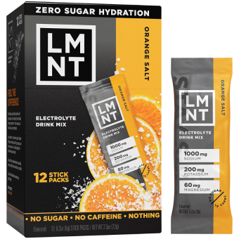 LMNT Electrolyte Drink Mix Orange Salt (12 stick packs)