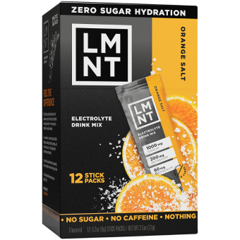 LMNT Electrolyte Drink Mix Orange Salt (12 stick packs)