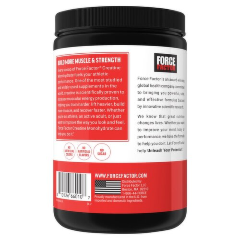 Force Factor Creatine Monohydrate Powder Unflavored (60 serv)