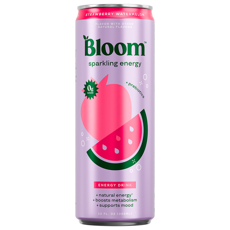 Bloom Sparkling Energy Drink Strawberry Watermelon (12 fl oz)