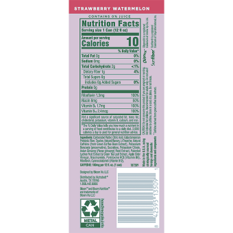 Bloom Sparkling Energy Drink Strawberry Watermelon (12 fl oz)