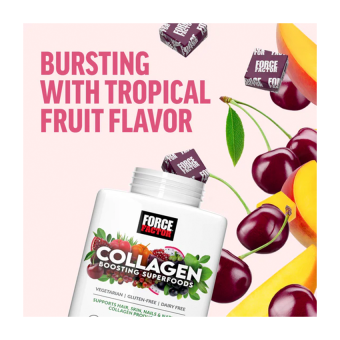 Force Factor Collagen Booster Tropical Fruit (60 chews)