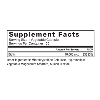 Force Factor Biotin 10000 mcg (100 veg cap)