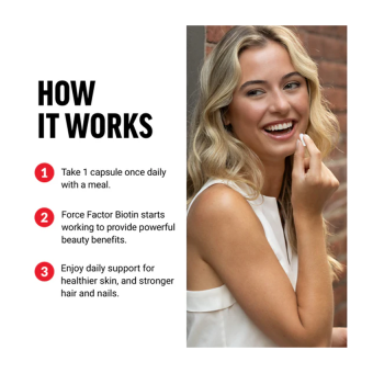 Force Factor Biotin 10000 mcg (100 veg cap)