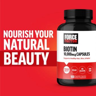 Force Factor Biotin 10000 mcg (100 veg cap)