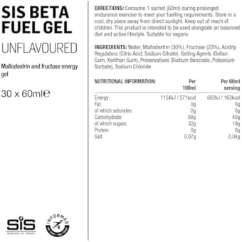 SIS Beta Fuel Gel Neutral (1 gel)