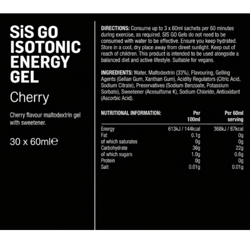 SIS Isotonic Energy Gel Cherry (1 gel)