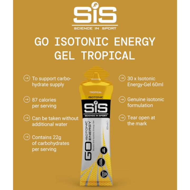 SIS Isotonic Energy Gel Tropical (1 gel)