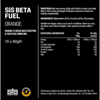 SIS Beta Fuel Orange 80 gr. (1 sachet)