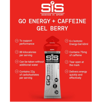SIS Isotonic Energy Gel + Caffeine Berry (1 gel)