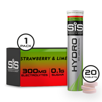 SIS Vitamin B + Electrolyte Tablets Strawberry Lime (20 tab)