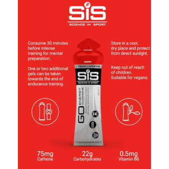 SIS Isotonic Energy Gel + Caffeine Berry (1 gel)