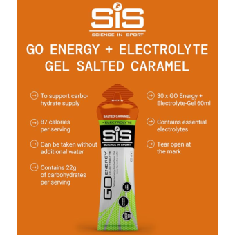 SIS Isotonic Energy Gel + Electrolytes Salted Caramel (1 gel)