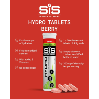 SIS Vitamin B + Electrolyte Tablets Berry (20 tab)