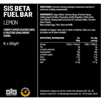 SIS Beta Fuel Energy Chew Lemon (1 packet)