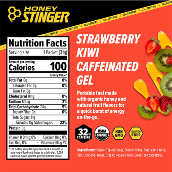 Honey Stinger Gel Strawberry Kiwi (1 gel)