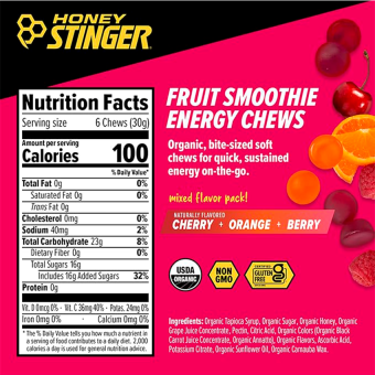 Honey Stinger Energy Chew Fruit Smoothie 50 gr (1 packet)