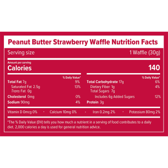 Honey Stinger Energy Waffles Peanut Butter Strawberry 30 gr (1 waffle)