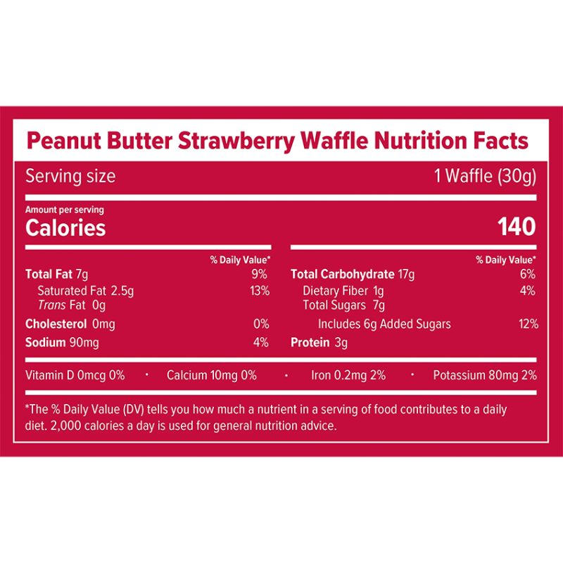 Honey Stinger Energy Waffles Peanut Butter Strawberry 30 gr (1 waffle)