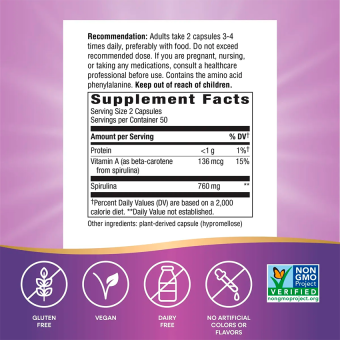 Spirulina 760 mg (100 tab)