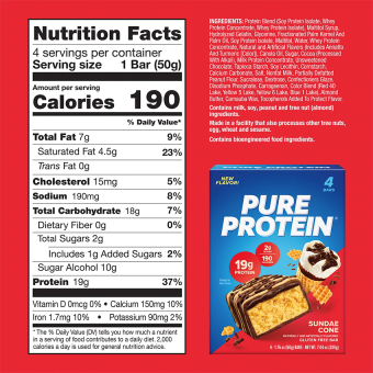 Pure Protein Sundae Cone 19g