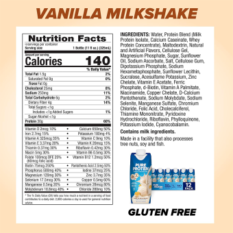 Protein Shake Vainilla Milkshake 30g