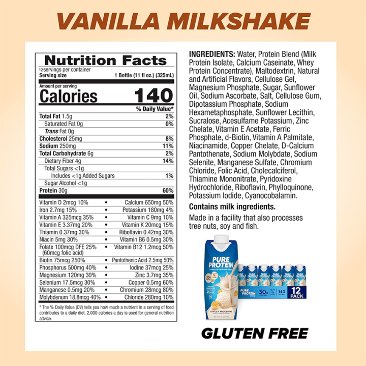 Protein Shake Vainilla Milkshake 30g
