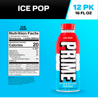 Prime Hydration Ice Pop (16.9 fl oz)
