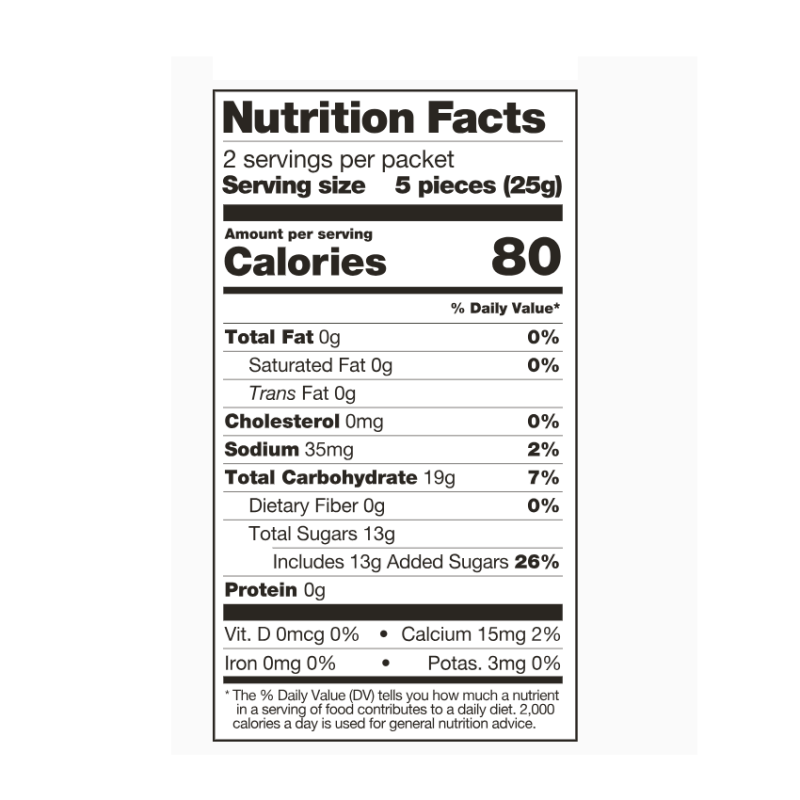 Skratch Energy Chew Orange 50 gr (1 packet)