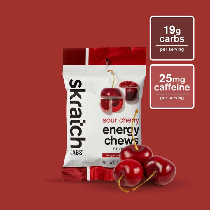 Skratch Energy Chew Sour Cherry 50 gr (1 packet)