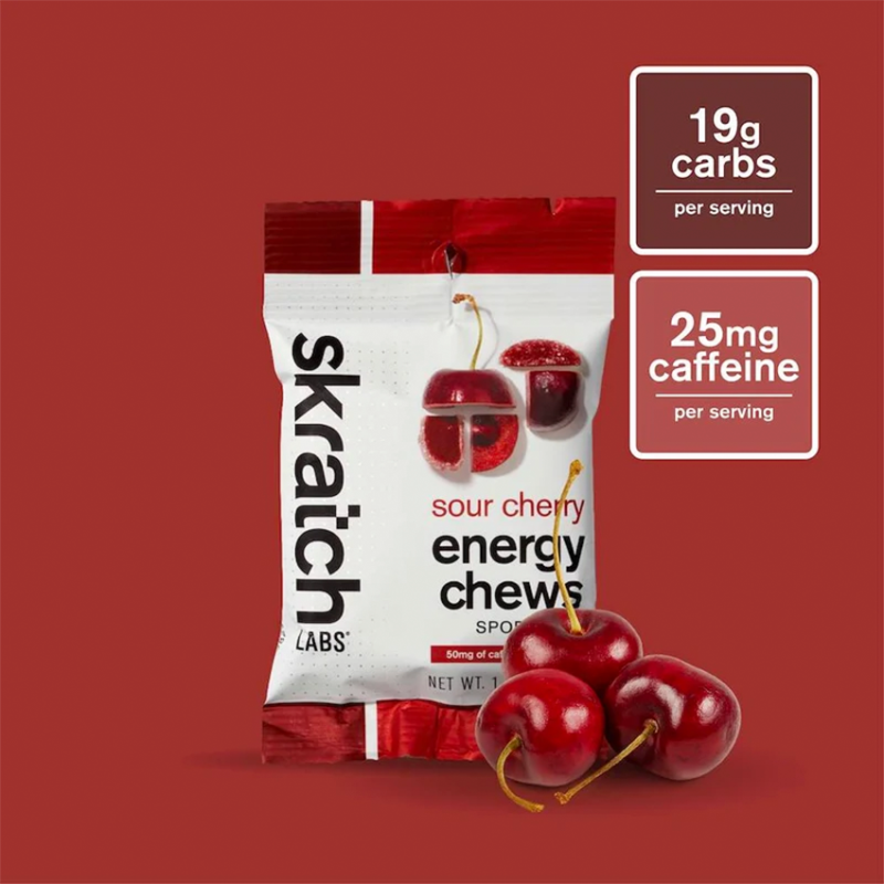Skratch Energy Chew Sour Cherry 50 gr (1 packet)