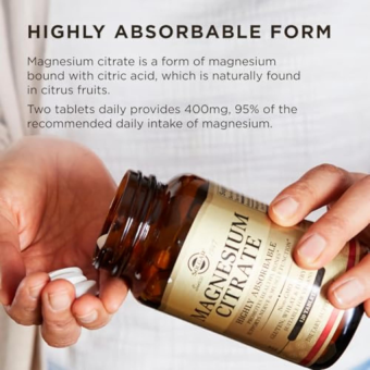 Solgar Magnesium Citrate 400 mg (120 tabs)