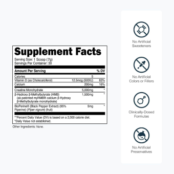 Creatine HMB Unflavored (30 serv)
